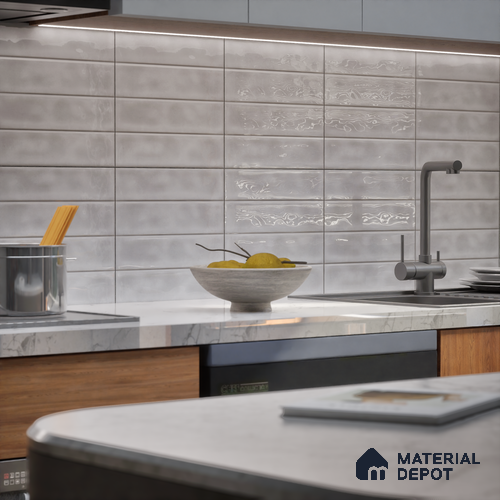 Faux Subway  Tile TL 07256 D Sintra 1011 1 ft x 1 ft Ceramic Glossy Finish - 9 mm  | 2 mm Spacer is Mandatory | Please Expect a Slight Variation of Pattern